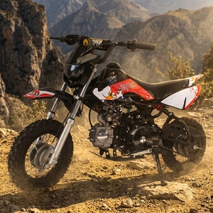 ¡Gran oferta! Moto de cross de 110cc con refrigeración por aire, motor de gasolina de 3L, monocilíndrica de 4 tiempos, escape doble recto. - Product Image 1
