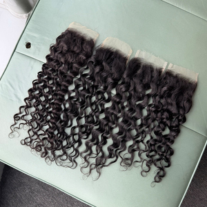 Extensions de cheveux humains vierges Remy à ondulations naturelles de 14, 16, 18, 20 pouces, avec fermetures en dentelle HD 4x4, 100% vierges bruts non traités - Product Image 5