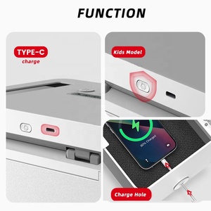 Universal Smart Mobile Cell <strong>Phone</strong> <strong>Jail</strong> Lock Box Secure Storage Black White Self Discipline Timer Lock Box - Product Image 4