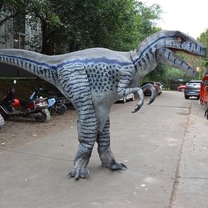 Vente flash Jeux de parc d'attractions Équipement interactif Costume de <span class=keywords><strong>dinosaure</strong></span> réaliste pour adulte raptor Marche réaliste Animatronique - Product Image 2