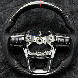 Volante Deportivo de Fibra de Carbono para Toyota Hilux, Fortuner, Land Cruiser <span class=keywords><strong>GR</strong></span>, Previa, Prado 120, LC79, LC70, LC76, Accesorios para Auto - Product Image 1