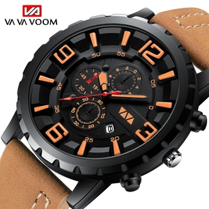 Reloj Cronógrafo de Cuarzo para Hombre, Multifunción, 3 Subesferas, Luminoso, Resistente al Agua, Deportivo - Product Image 5