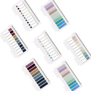 1200 Uds. de Notas Adhesivas Transparentes de PET, Pestañas Autoadhesivas para Índice, Marcadores de Página, Etiquetas Adhesivas, Pestañas de Página Brillantes - Product Image 1
