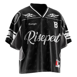 Retro bóng đá hàng đầu với xây dựng làm mát thoáng khí, bảng số cá nhân và kết thúc nhanh khô cho mặc giản dị - Product Image 5