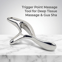 Outil de massage Gua Sha ergonomique en alliage de zinc personnalisé OEM pour le corps entier avec marque privée