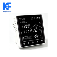 5 in 1 Smart WiFi Thermostat, HVAC Pemanas Lantai Pengontrol Kualitas Udara dan Kelembapan dengan Sensor PM2.5 CO2 TVOC