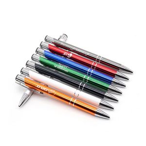 15 High Quality Business Personalized Black Gift Engraving Promotion Click Metal Custom Ballpoint <b>Pen</b> With Laser Logo - Product Image 1