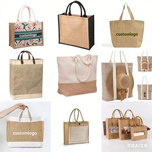 קיבולת גדולה מותאם אישית טוטה תיק חבל תיק פשוט עיצוב ספרותי מתנה עבור bridesmaids רטרו חוף סגנון עבור - Product Image 4