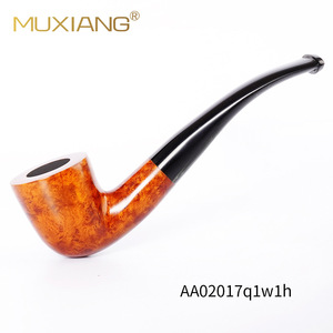 Muxiang Briar Wood Smoking Pipe Bent Type Tobacco Pipe AA02017q1w1h - Product Image 1