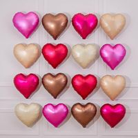 12 ballons rouges en forme de cœur de 18 pouces, rose pêche, cœur romantique, amour, Saint-Valentin, proposition de mariage, mariage, fête de la mariée, décoration de fête