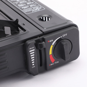 Xách tay thép không gỉ ngoài trời Bếp gas Trọng lượng nhẹ Windproof thiết kế cho cắm trại dã ngoại BBQ đơn giản bằng tay hoạt động butan - Product Image 5