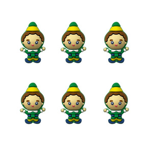 Factory New Style Green Cartoon Figure <b>Silicone</b> <b>Beads</b> DIY Beaded Pen Accessories Epoxy Resin Loose Funny Cute - Product Image 5