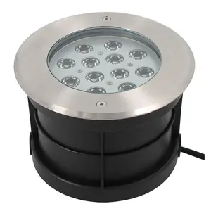 LED Buried Ground Light 12W 24V IP67 Outdoor Garden Lamp Aluminum Uplight Floor Recessed Body Bottom Fixed RS-UG12W-T 180*120mm