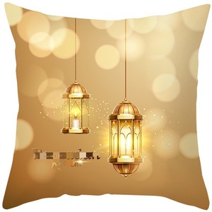 Wholesale EID Mubarak Pillow Case <strong>Cushion</strong> Covers Moon <strong>Star</strong> Pillow Cover Ramadan Kareem Home Sofa Decoration - Product Image 6