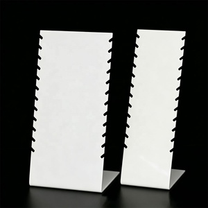 2 Pezzi Espositore per Collane in Acrilico, Supporto per Esposizione Gioielli, Organizzatore per Collane da Boutique - Product Image 1