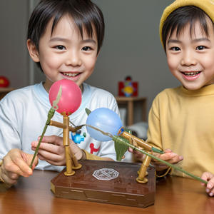 Marionnettes de <span class=keywords><strong>combat</strong></span> en plastique faites à la main, <span class=keywords><strong>jeu</strong></span> de <span class=keywords><strong>combat</strong></span> d'escrime rapide à 2 joueurs, jouet de <span class=keywords><strong>combat</strong></span> de <span class=keywords><strong>robot</strong></span> en bois interactif - Product Image 3