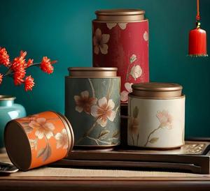 Metal Tin Can For <strong>Tea</strong> Airtight Round <strong>Tea</strong> Packaging Tin Can Custom Printing Metal <strong>Tea</strong> Coffee Cans Round Tin Container - Product Image 3