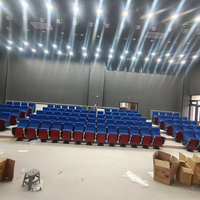 Sillas de Auditorio Plegables Giratorias Modernas y Ecológicas, con Tableta de Escritura, Asientos de Madera para Teatro y Cine, Muebles de Teatro, Venta al Por Mayor de Fábrica