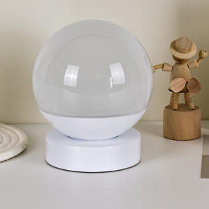 مصباح طاولة لافا براق بقاعدة بيضاء يعمل ببطاريات AAA ثلاثية مع تحكم باللمس لتغيير الألوان، ديكور عصري مبتكر للأعياد للأطفال - Product Image 5