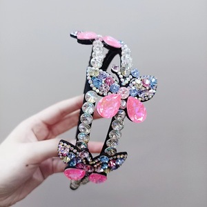 Fascia a farfalla di cristallo accessori per capelli alla moda fascia per capelli fascia per capelli da donna - Product Image 3