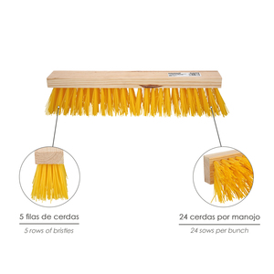 Spazzola Industriale per Spazzamento con Fibre in Polipropilene. Supporto in legno 50 cm. Maniglia non inclusa - Product Image 3