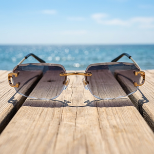 Trendy Oversized Diamond Solid Luxury Eco-Friendly Lightweight Sunglasses Eye-Catching <b>Frame</b> Designs Stylish Lens Tint Choices - Product Image 3