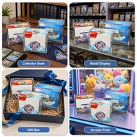 Boîtes de rangement personnalisées pour cartes à collectionner en gros avec présentoirs en acrylique, impression OEM ODM