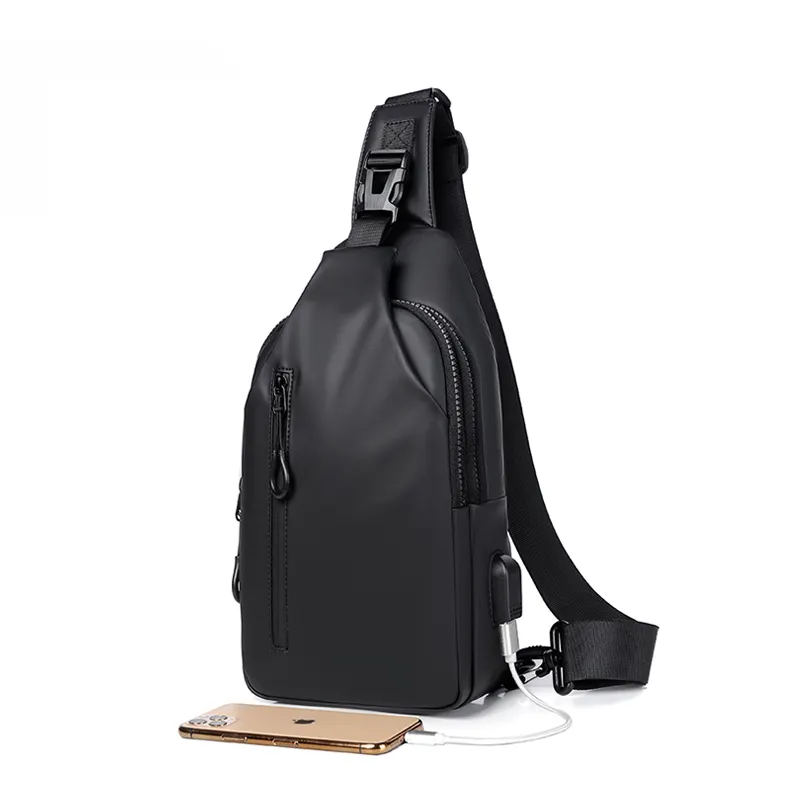 Custom Multi-functional Fashion Waterproof Business Leisure Travel Single Chest Shoulder Bag Sling Mini Pack Men Crossbody Bag