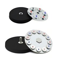 Aimants en néodyme à fort pouvoir magnétique, goujons filetés mâles, attaches magnétiques, filetage extérieur/intérieur/plat/extérieur, aimants revêtus de caoutchouc