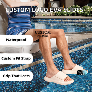 Sandalias EVA con Logotipo Personalizado, Ajustables con Velcro, Masajeadoras de Pies, Ligeras, de Verano, con Suela Gruesa de Goma Antideslizante para Hombre - Product Image 2