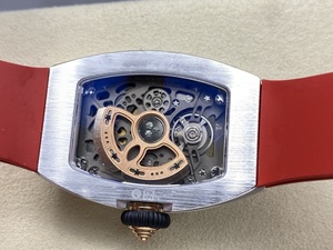 Reloj de pulsera de lujo para mujer con incrustaciones de diamantes, resistente al agua, con correa de silicona y movimiento mecánico de alta calidad - Product Image 5