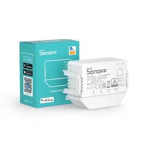 SONOFF MINI R3 16A Wifi Bluetooth Smart Switch avec commutateur S-MATE Mate pas de fil neutre fonctionne avec Alexa Google Home Yandex Alice