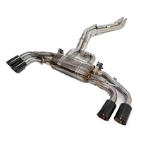 Échappement arrière DZ de haute qualité en acier inoxydable poli miroir, épaisseur 1,5 mm, silencieux à valve de performance pour Audi Q7 3.0T