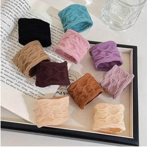 Nueva corbata ancha de alta elasticidad súper suave para mujer, banda para el cabello multicolor simple sin costuras - Product Image 3