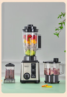 Harga Terjangkau 8 in 1 Juicer Multifungsi 3L Blender Elektrik Stainless Steel Pengolah Makanan Penggiling Daging Juicer Blender Smoothie