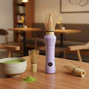 Frullino Elettrico Professionale per Matcha con Manico in Bambù e Batteria Ricaricabile per Baristi, <span class=keywords><strong>Caffè</strong></span> e Montalatte - Product Image 6