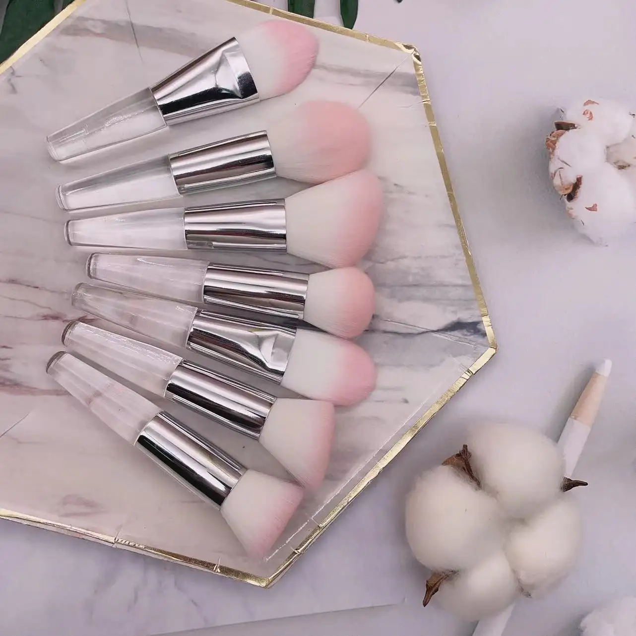 YRX 7pcs Make-Up Pinsel Promotional Logo Custom Popular Wholesale Low Price Beauty Tools Makeup Brush Set