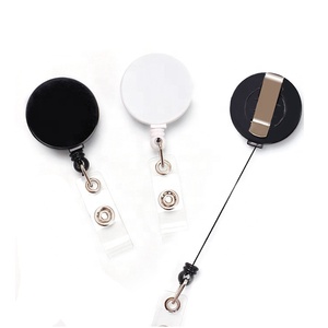 Porte-badge de travailleur social en feutre rétractable en plastique de 32mm, vente en gros par sublimation-pour accessoiriser votre professionnel - Product Image 6