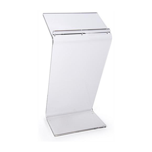 <span class=keywords><strong>Pupitre</strong></span> en acrylique transparent durable en forme de Z, présentoir de podium en lucite pour présentations, églises, mariages - Product Image 2