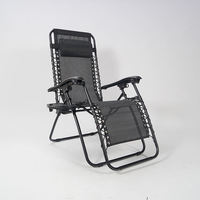 Chaise pliante d'extérieur moderne de haute qualité, réglable, confortable, respirante, en maille, portable, chaise longue de plage zéro gravité