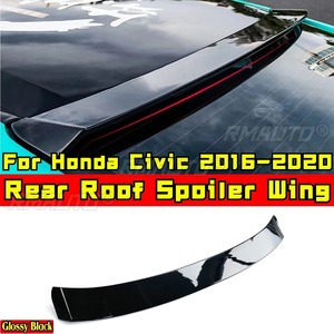 Aileron de toit pour Honda Civic 10ème génération 2016-2020, style sport, noir brillant, kit carrosserie, accessoires auto - Product Image 1