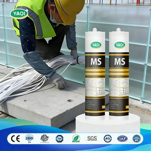<span class=keywords><strong>Colle</strong></span> adhésive en silicone écologique Yaqi de 590 ml pour applications sur béton, panneaux PC, cuir, bois, usage général - Product Image 1