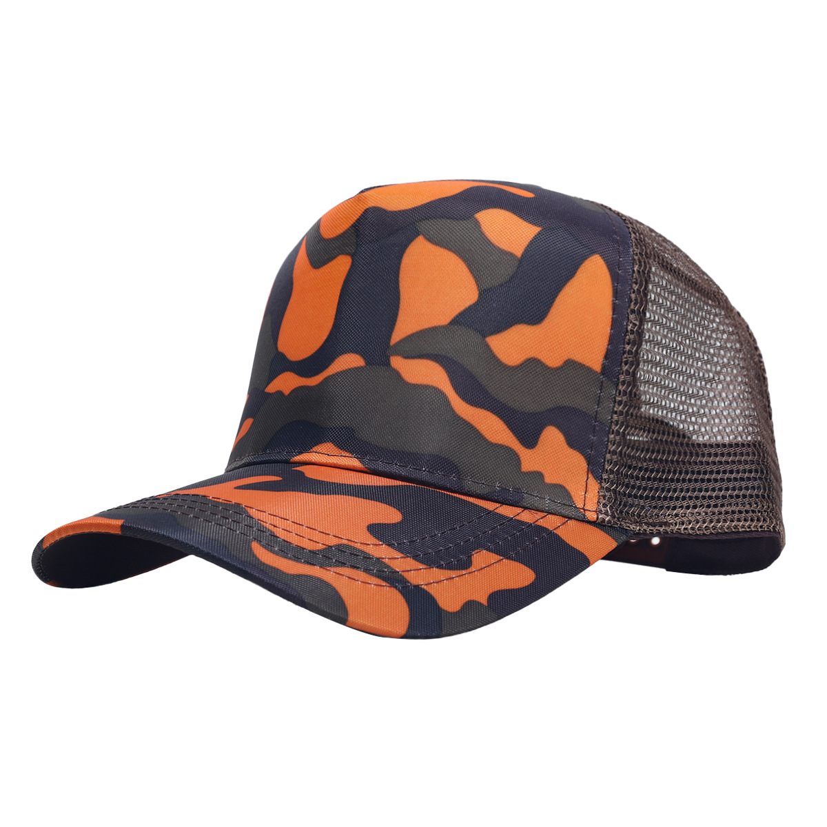Maille café noir orange