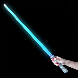 Realistisches LED-Licht-Lasers chwert Mehrfarbiges blinkendes Raums pielzeug für Jungen Festliche Party liefert langes leuchtendes Schwert - Product Image 4