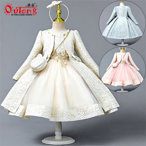 Robe de soirée pour fille Yoliyolei, motif floral d'été, sans bretelles, design élégant, avec sac et bandeau - Product Image 1