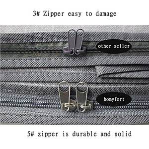 Custom 2 Packs Large Blanket Clothes Organization and Storage Containers with Reinforced H-types Handles - Product Image 4