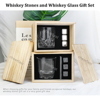 Nouvelle conception de boîte en bois coffret cadeau d'alcool marque privée acceptable coffret cadeau whisky avec sous-verre ensemble d'outils de barre pour whisky