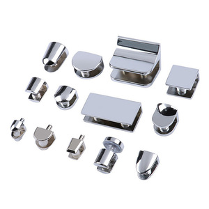 Top Home Furnishings Zinc Alloy <b>Glass</b> Clip Durable Modern Simple Connectors Shelf Supports For Cabinet Partition - Product Image 4