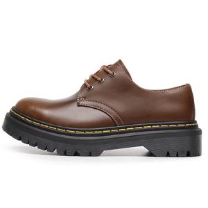 Low Cut Small Leather <strong>Shoes</strong> for Men Women Genuine Leather Crazy Horse Brown Plus Size Casual Fashion Trend Breathable - Product Image 2