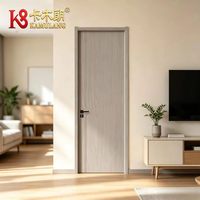 Porte intérieure en bois composite sur mesure, ouverture latérale, isolation phonique, moderne, pour villa, appartement, chambre, école, salle à manger, hôtel